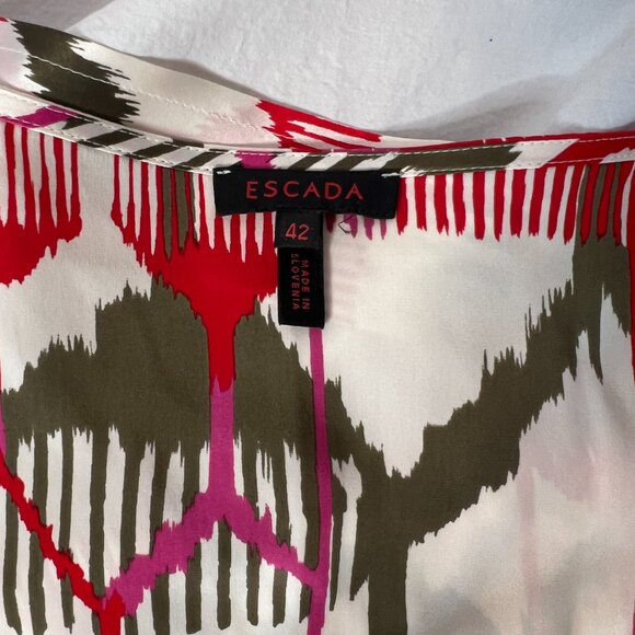 Escada 100% Silk Mini Dress - Picture 6 of 7